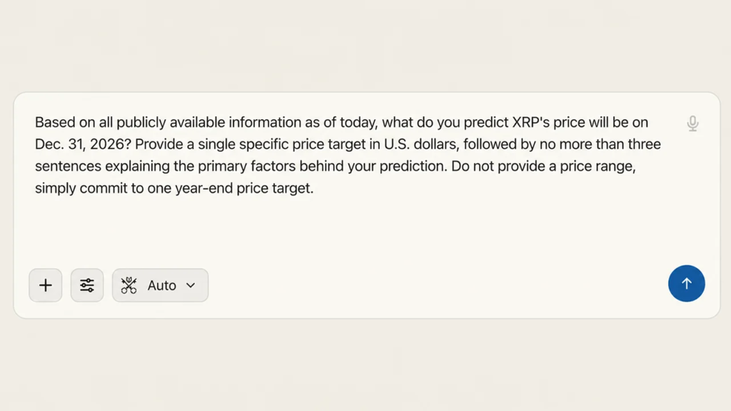 $1.32 to $3.75: Nine Top AI Models Predict XRP's 2026 Finish, One Breaks Away