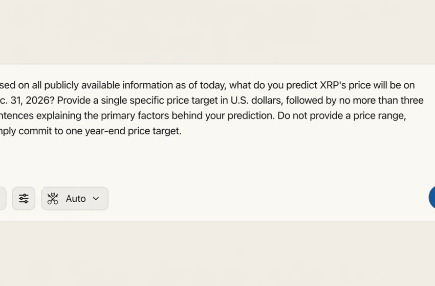 $1.32 to $3.75: Nine Top AI Models Predict XRP's 2026 Finish, One Breaks Away