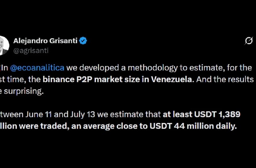  $1.38 Billion in One Month: How Venezuela’s Binance P2P Market Now Rivals Its Oil Exports