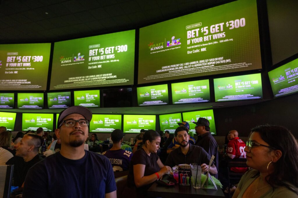 Americans wagered more on sports gambling than they spent on movies, museums, and music combined