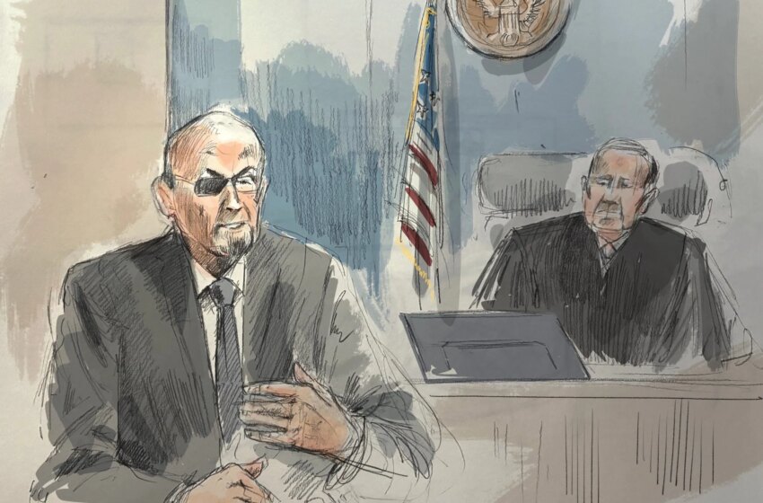 Salman Rushdie describes a 'lake of blood' as his convicted attacker faces terrorism charges