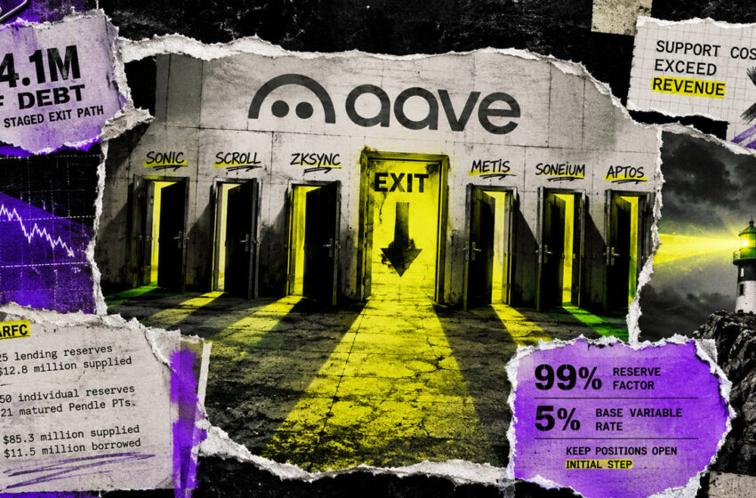 Why DeFi giant Aave is pulling the plug on six hyped blockchains making less than $5,000 a quarter