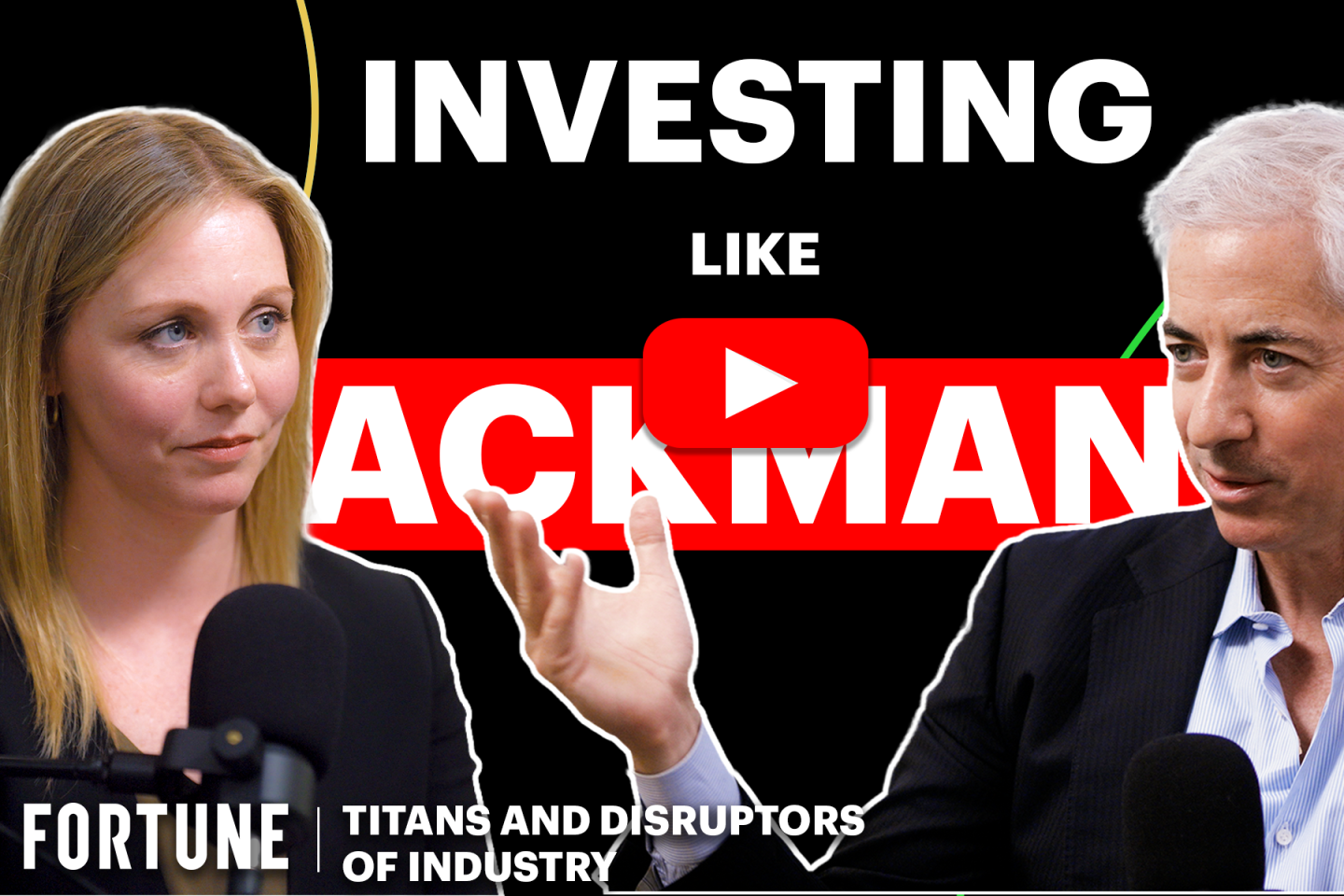 Podcast episode graphic with play button, and photos of Alyson Shontell and Bill Ackman. It reads 