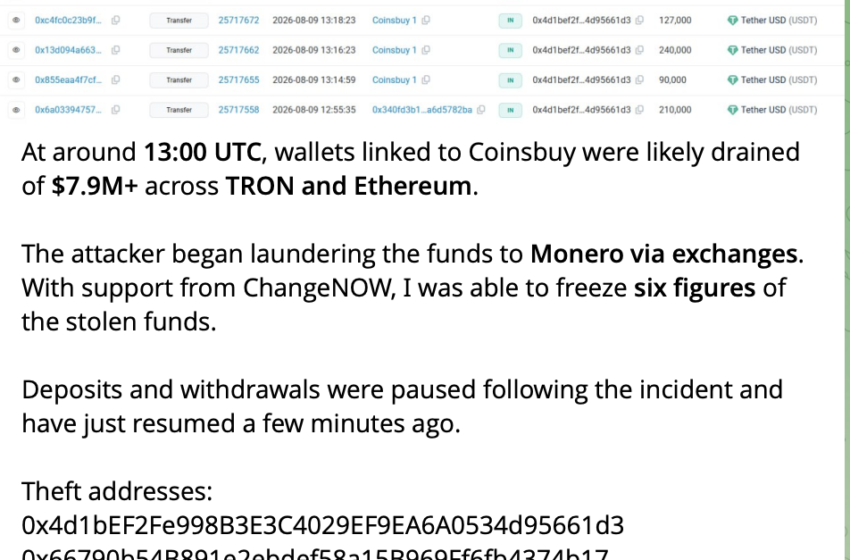 Coinsbuy confirms hack as investigator reports $7.9M stolen