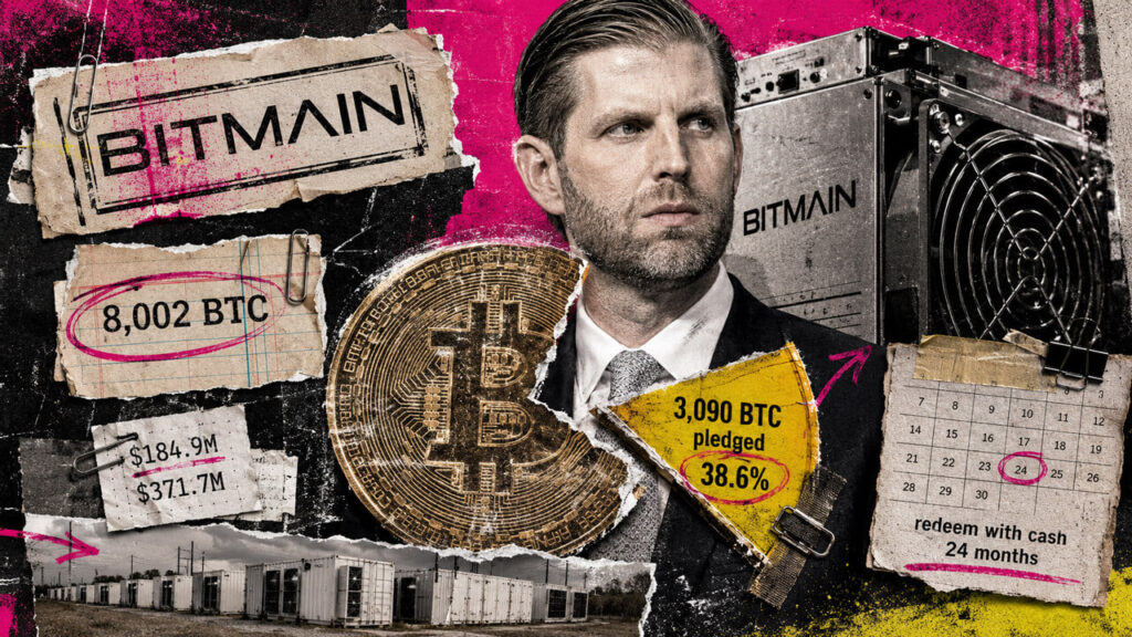 Eric Trump's American Bitcoin has pledged nearly 40% of its Bitcoin to buy mining equipment