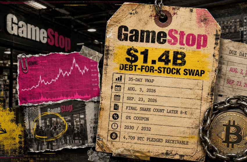 GameStop plans $1.4 billion stock swap as Bitcoin collateral risk emerges