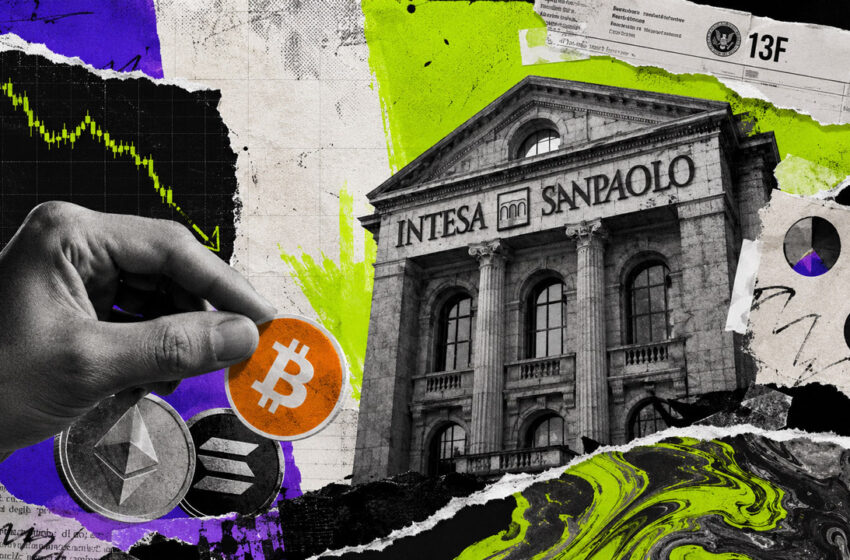 Intesa Sanpaolo Bitcoin ETF call position plunges 99%