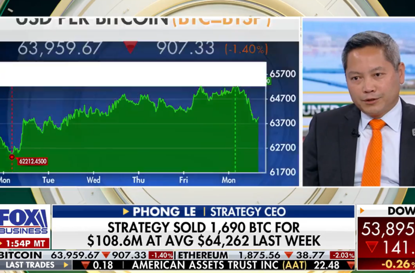  Strategy Remains Committed to Bitcoin Buys Despite Recent BTC Sales, CEO Says