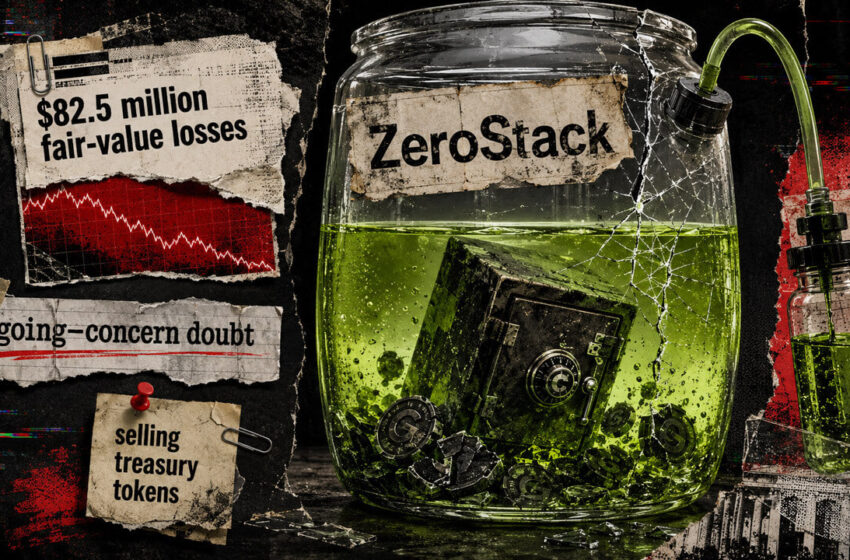 This $163M crypto stash collapsed to just $15M, forcing ZeroStack to literally stake its survival on token rewards