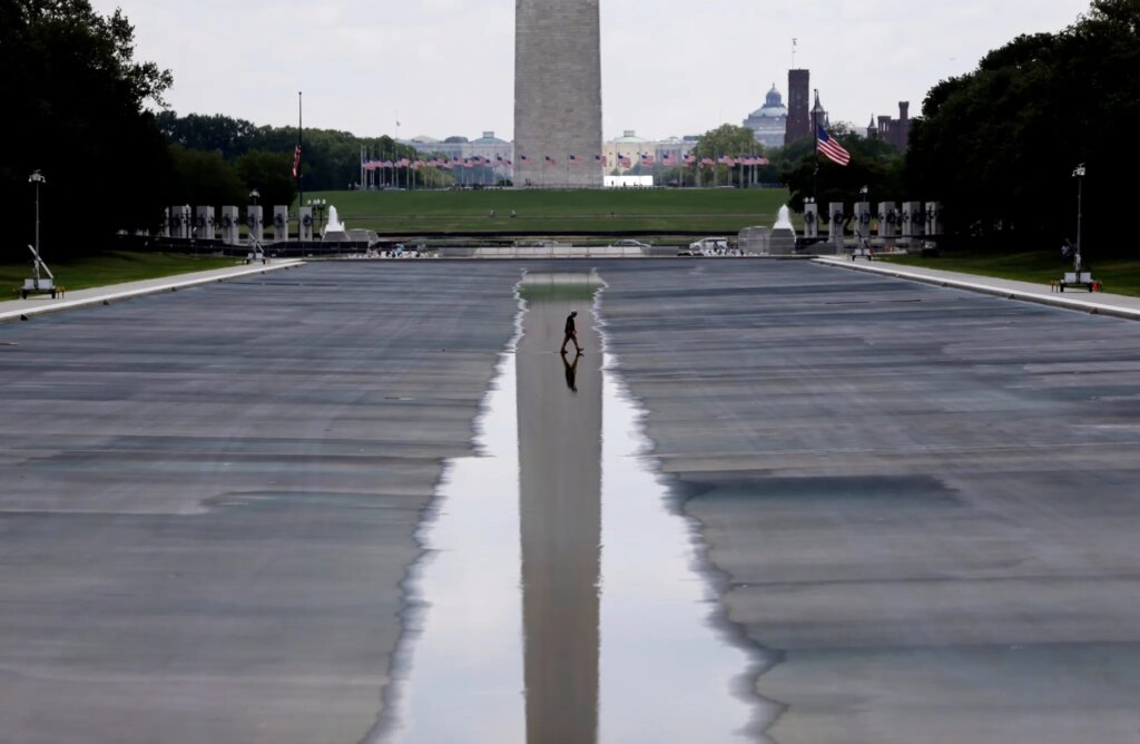 Trump blasts Pirro after she admitted Reflecting Pool damage was caused by botched installation