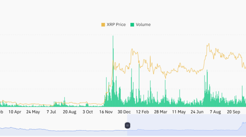  XRP Price Outlook as Network Activity Hits 2-Month High — Will It Hold $1?