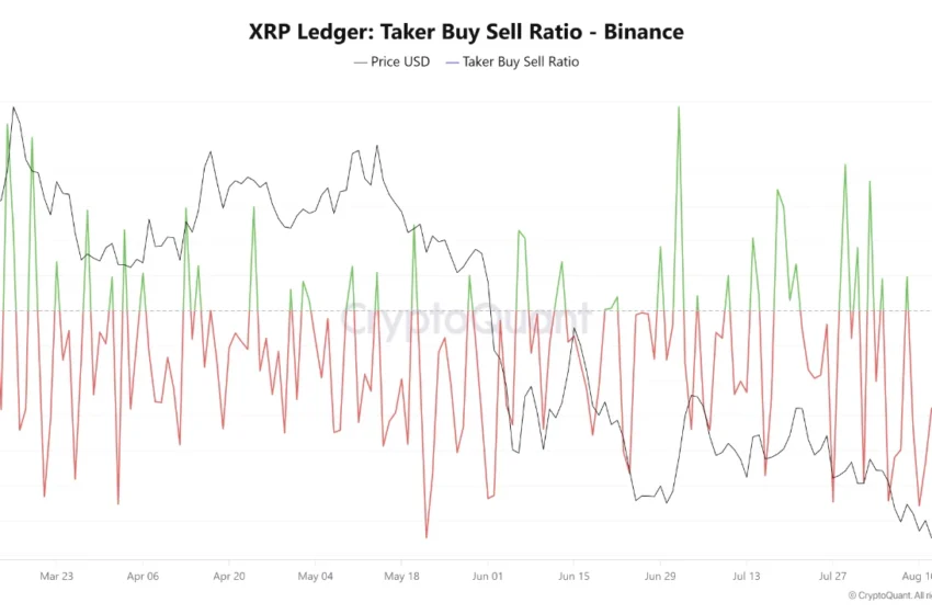  XRP Price Outlook as Selling Pressure Hits Highest Level Since May Amid $1 Support Retest
