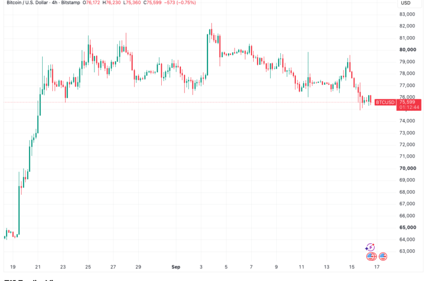 Bitcoin Stays Near Monthly Lows as Fed Rate-Hike Odds Pass 90%