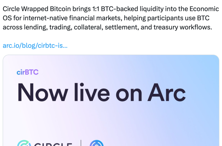 Circle Launches BTC-Backed USDC Borrowing