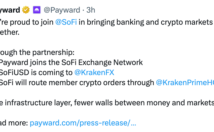 Kraken, SoFi Link Up on Stablecoin and 24/7 Settlement
