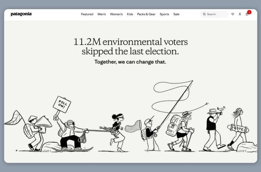 Patagonia will give you $100 if you nudge your friends to vote